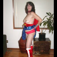 Pic #2 Topless Girlfriend Wonder Woman Exposed