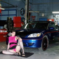 Pic #5 Wife in Lingerie:&nbsp;My Car