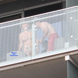 Pic #3 Sex On The Balcony - Big Tits, Voyeur