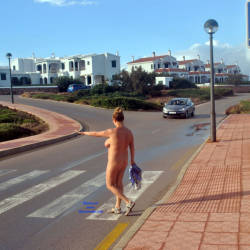 Pic #7 Nude Walk To Our Locations - Nude Girls, Big Tits, Public Exhibitionist, Flashing, Outdoors, Public Place, Amateur