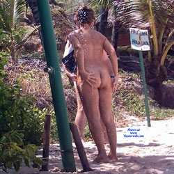 Pic #3 Couple In Tambaba Beach - Nude Girls, Brunette, Outdoors, Beach Voyeur
