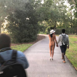 Pic #4 Anniversary Trip 2019 - Part 2 - Nude Girls, Brunette, Public Exhibitionist, Outdoors, Amateur