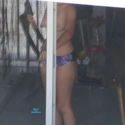 Pic #9 Through The Window - Topless Girls, Voyeur