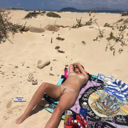 Pic #6 Beach Nudes - Beach, Legs Spread Wide Open, Medium Tits, Nude Amateurs, Shaved, Beach Pussy