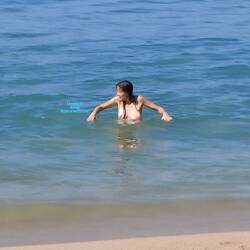 Pic #4 Cutest girl at the beach - Amateur, Beach, Brunette, Bush Or Hairy, Hard Nipples, Medium Tits, Natural Tits, Outdoors, Wet, Wet Pussy Pic, Wet Tits, Public Exhibitionist, Public Place, Pussy, Pussy Hair