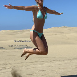 Pic #1 Beach - Beach, Beach Pussy, Blonde, Body Piercings, Close-ups, Cunt Pics, Firm Ass, Hanging Tits, Hard Nipples, Homemade Amateur, Legs Spread Wide Open, Medium Tits, Natural Tits, Nature, Nude Amateurs, Nude Wives, Outdoors, Pussy, Shaved