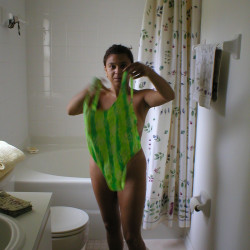 Pic #4 Taking my swimming wear off