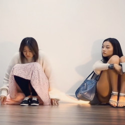 Pic #5 Sitting there without knowing she's showing her white panties to everyone (Part 2)