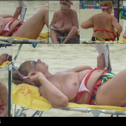 Pic #4 Huge Saggy Tits Granny Topless