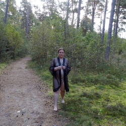 Shameless wife strolls