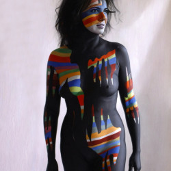 Pic #3 Black bodypainting